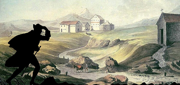 Malerei: Goethe auf dem Gotthardpass