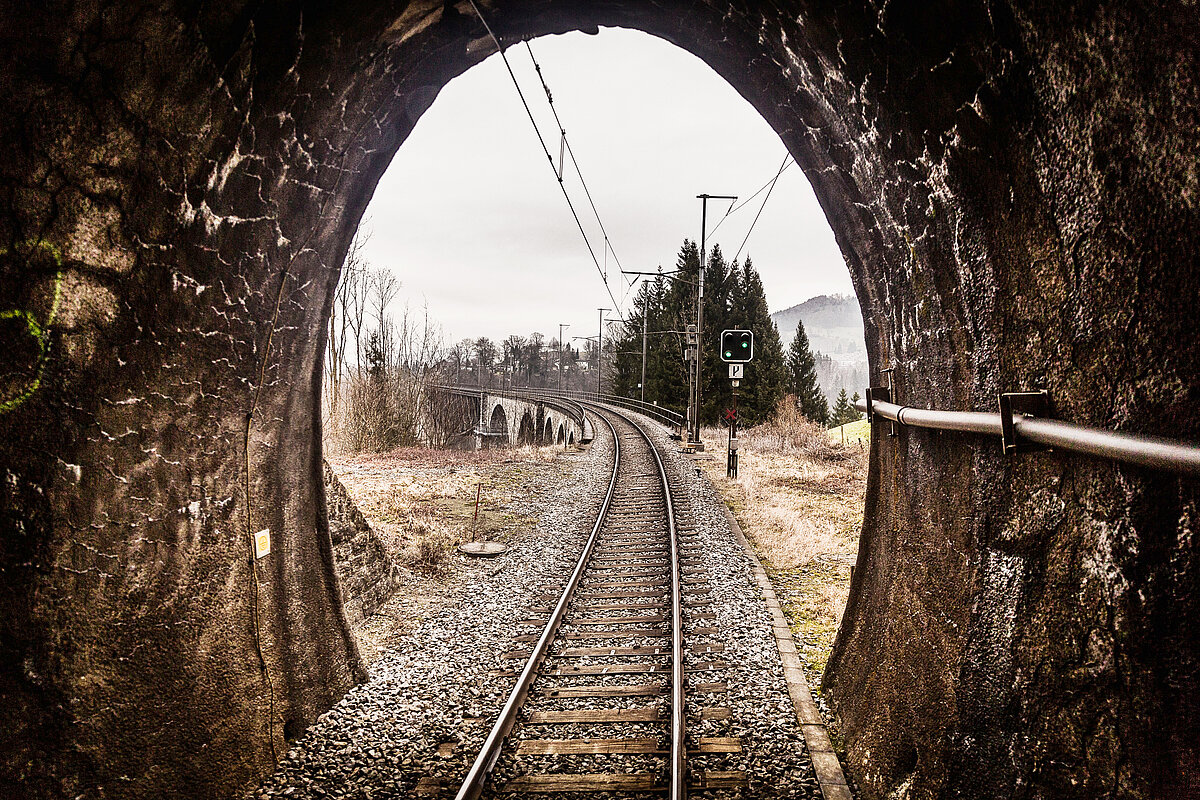 Bild aus dem Tunnel