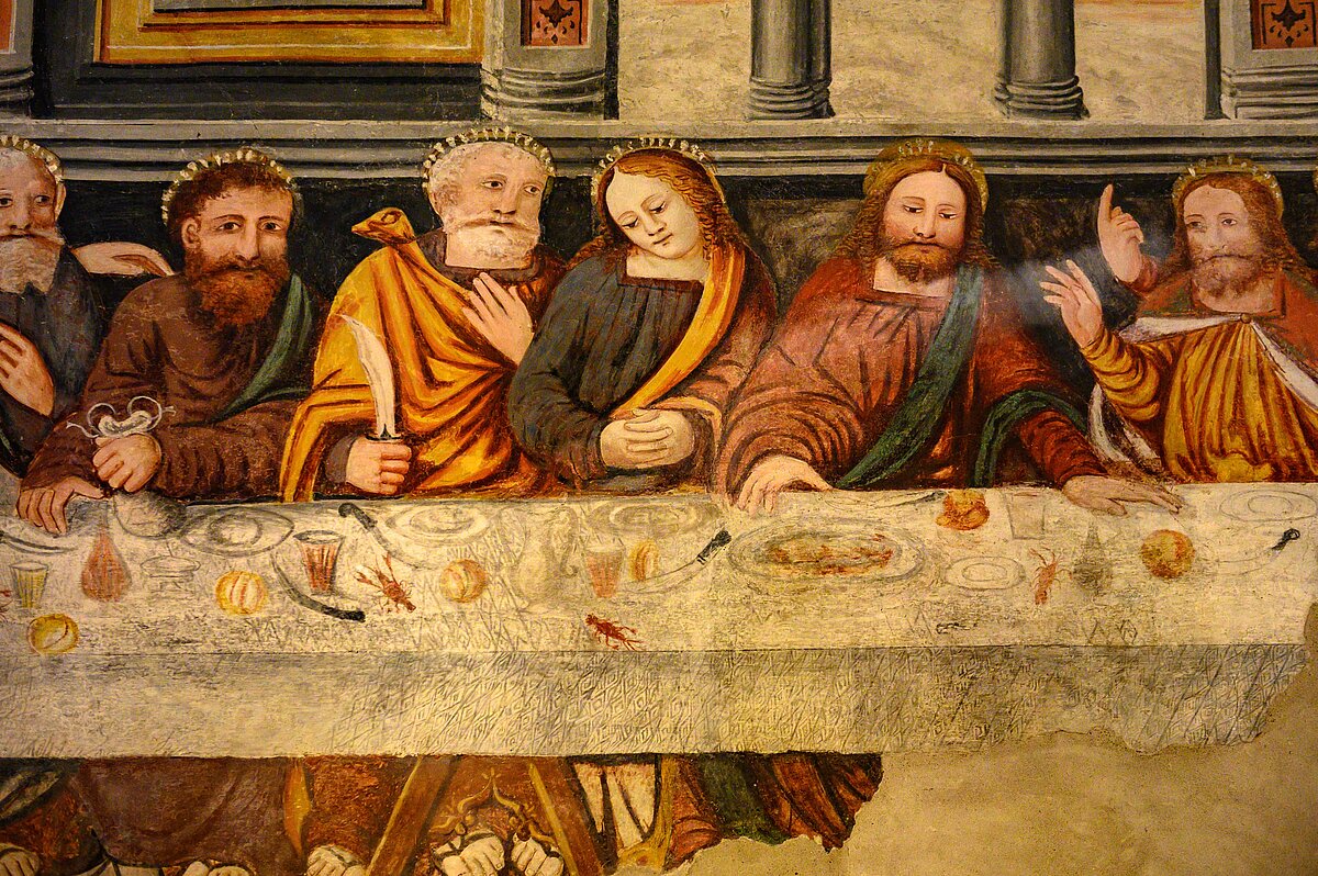 Das Gemälde in Ponte Capriasca ist eine eindrückliche Abendmahl-Kopie.
